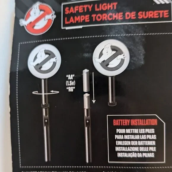 NWT Kids Ghostbusters Safety Light Trick or Treat Halloween Costume Accessory - Picture 9 of 11